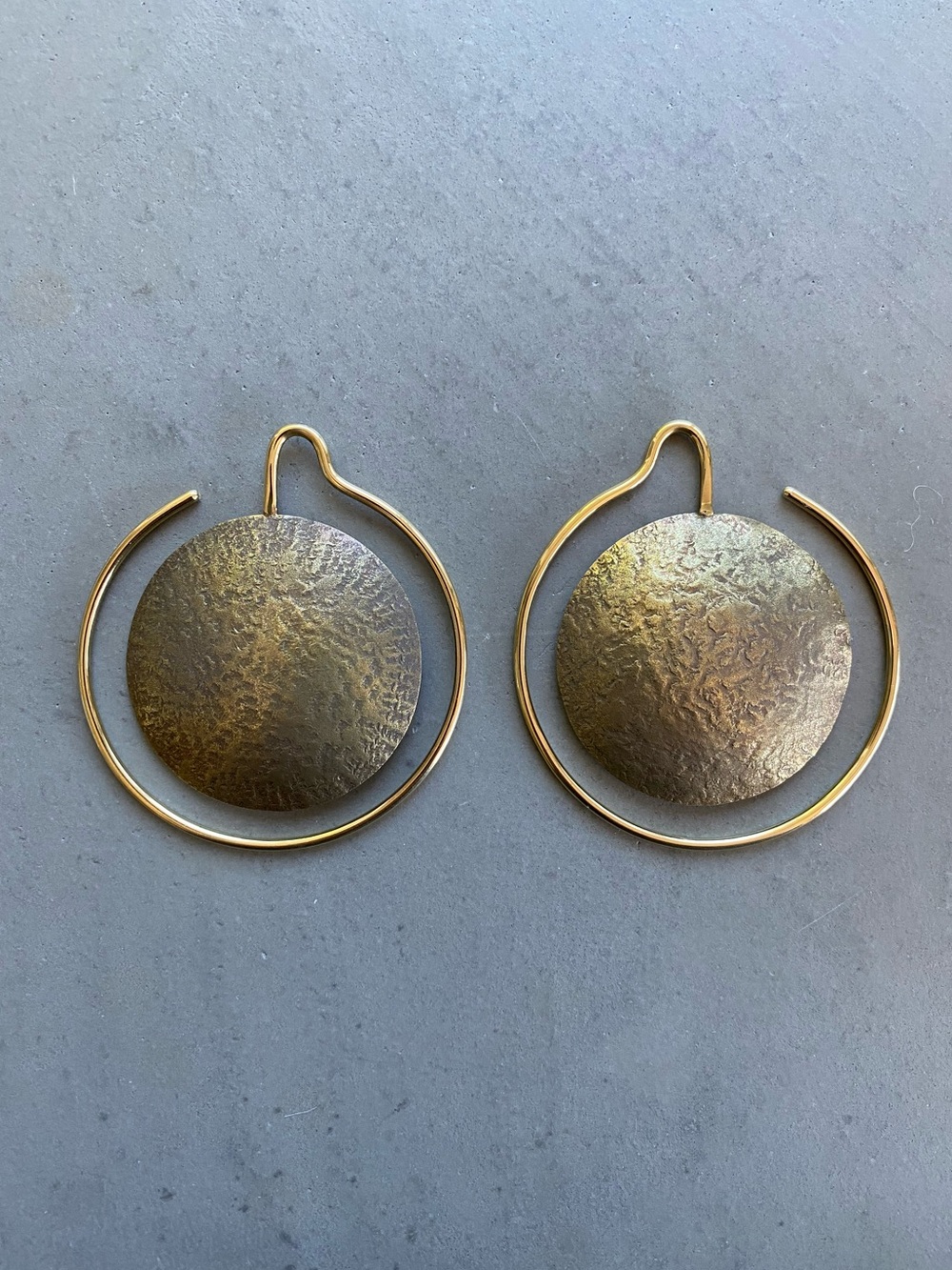 Maya Jewelry Disc Hoop Earrings rick owens parts of four 4 tribal ethnic boho